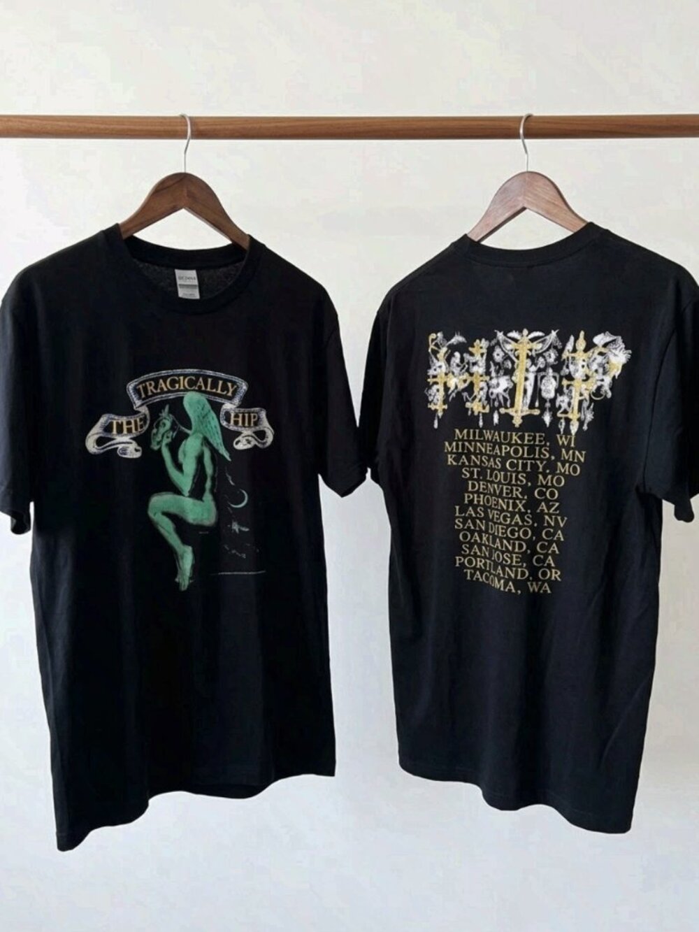 1993 The Tragically Hip Tour T-Shirt Reprint